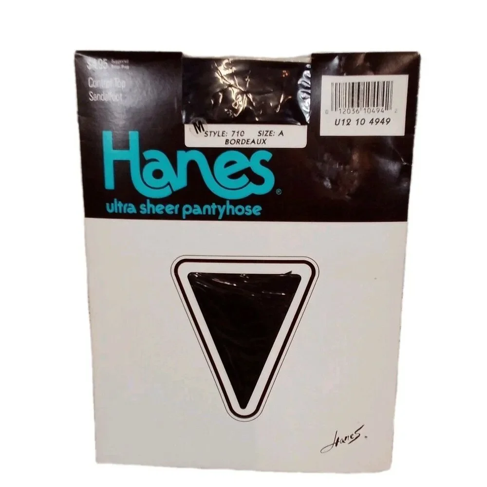Women's Hanes Ultra Sheer Control Top Sandalfoot Pantyhose Style 710 Size A